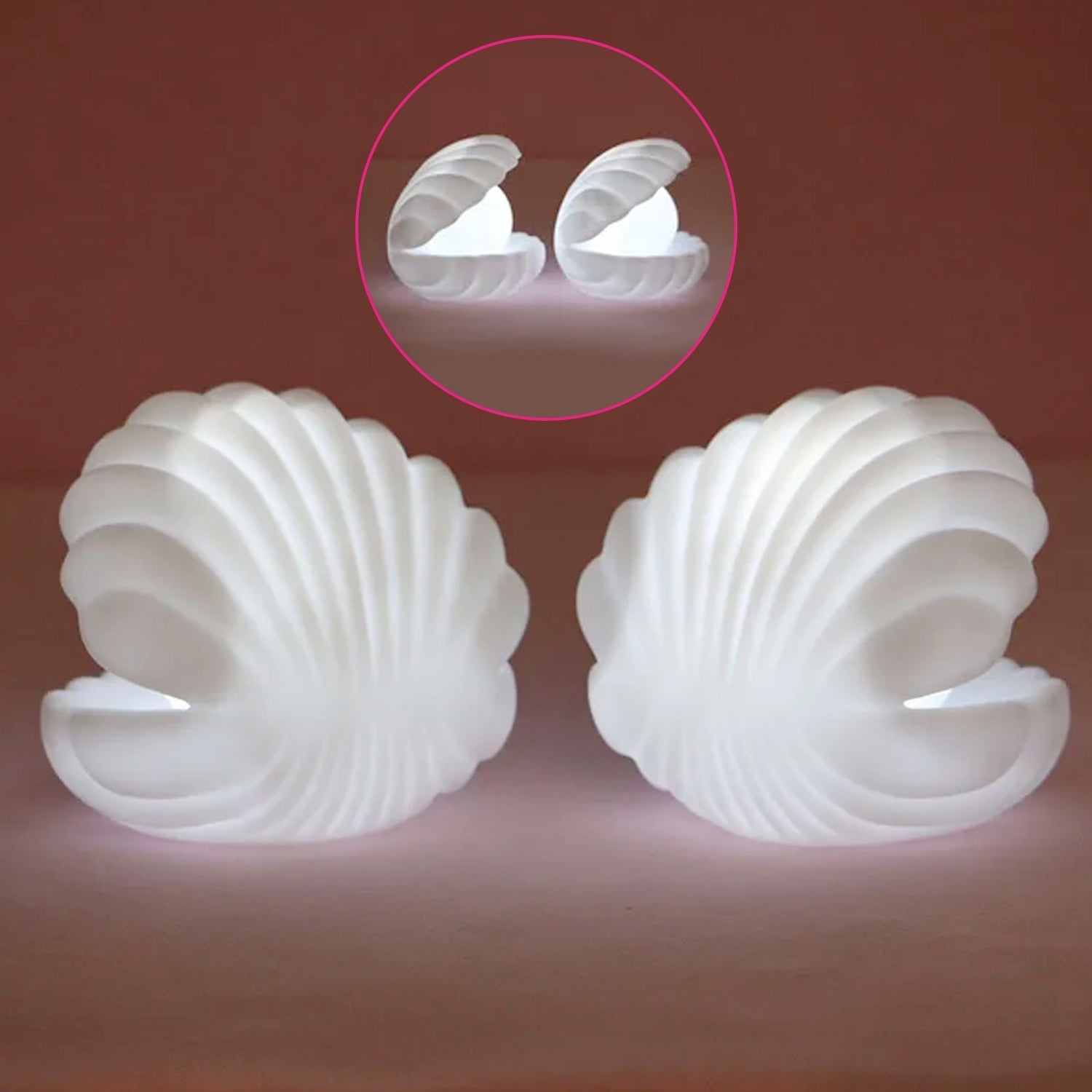 6621 Pearl Shell Night Lamp Decorate Desk Lights Nursery Toy Lamp Led Pearl Shell Night Lights For Bedroom & Home 